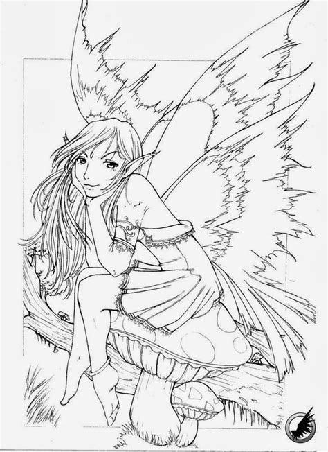 Coloring Pages Gothic Fairies At Free Printable