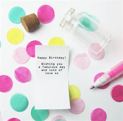 Personalised Happy Birthday Letter In A Bottle By Sarah Hurley