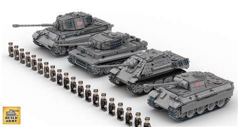 Ww2 Moc German Us Ussr Tank Tiger Panzer Brick Set Minifigurefree Lego