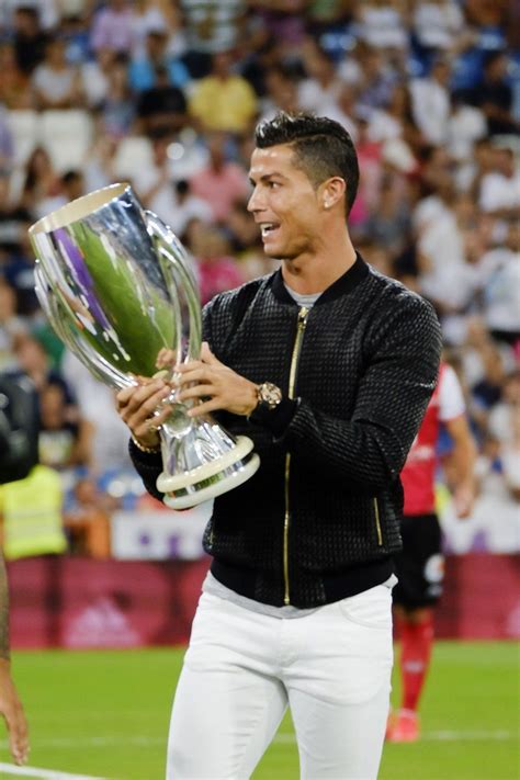 Halamadrid — Cristiano Ronaldo With The Uefa Super Cup Trophy