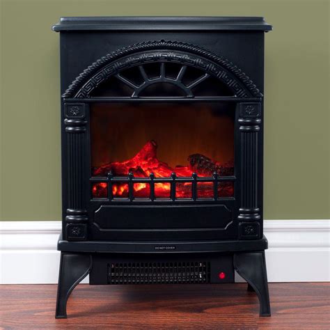 Northwest 215 In Freestanding Electric Log Fireplace In Black 80