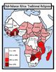Africa maps africa economic map | map of africa north africa: Blank Geography: Sub Saharan Africa Maps: Students Color by Shoestring Hill