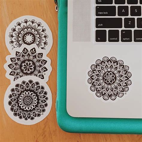 Freelance sticker designers will create unique stickers considering your brand personality. Mandala Stickers | Stickers & Decals | Pinterest | Macbook ...