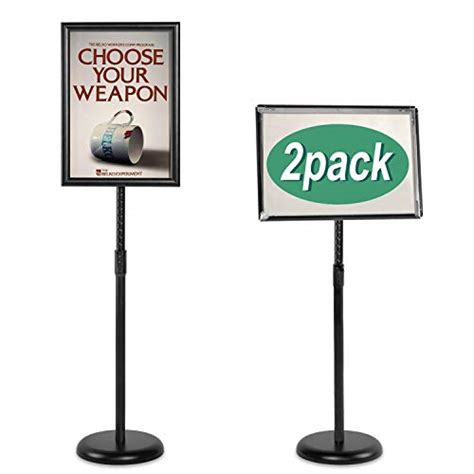 Klvied Heavy Duty Pedestal Poster Sign Stand Adjustable Aluminum 11 X