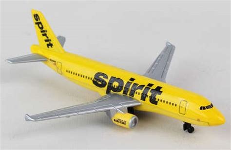 Spirit Airlines Airbus A320 5 Wingspan Die Cast Real Toy