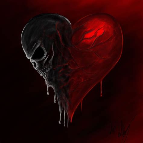 Dark Side Of My Heart Картинки черепа Рисунки черепов Страшные рисунки
