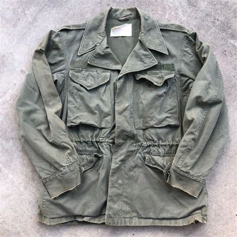 Vintage Vintage 1940s Ww2 Us Army M 1943 Field Jacket M43 Sz 34s