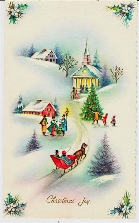 Christmas Joy Christmas Ephemera Vintage Christmas Cards Vintage