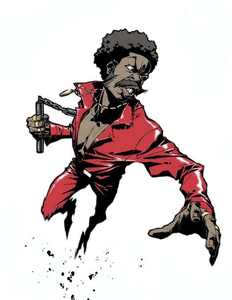 Another Favourite Artist S Lesean Thomas Concept Art For The Comedy Black Dynamite The Pose