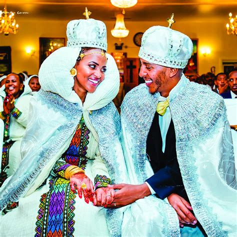 Ethiopian Wedding Dresses Are Traditionally Made Out Of White Handwoven