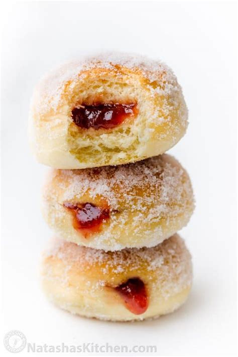 Baked Donuts Filled With Jelly VIDEO NatashasKitchen Com