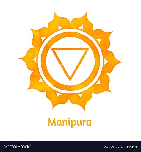 Manipura Chakra Royalty Free Vector Image Vectorstock