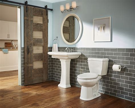 Installing a pedestal sink can help give the feeling of greater room in these small areas. Logan Square™ 4" Centers Petite Pedestal Bathroom Sink ...
