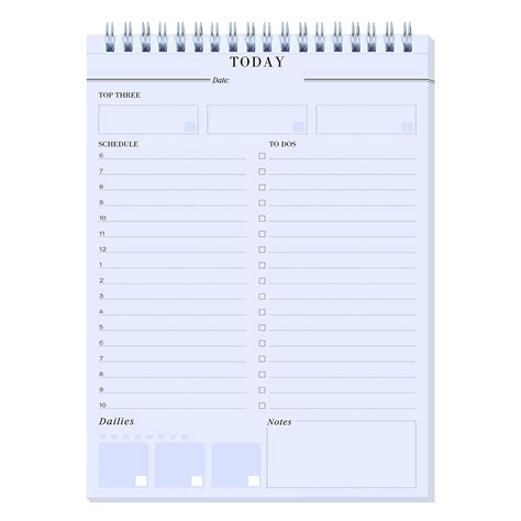 Buy Daily Planner Notepads A5 Scheduler To Do List With Priorities