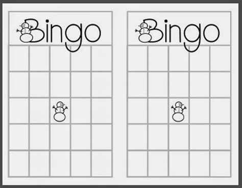 Create printable bingo cards using our bingo card template. 3 Blank Christmas Bingo Templates