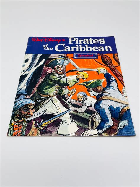 Rare Walt Disneys Pirates Of The Caribbean Bookmagazine Etsy