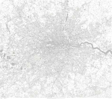 Greater London Detailed Map With All Roads Transport Institutions
