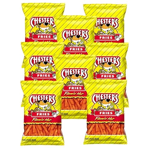 Chesters Flamin Hot Fries 175 Oz Bags Pack Of 8