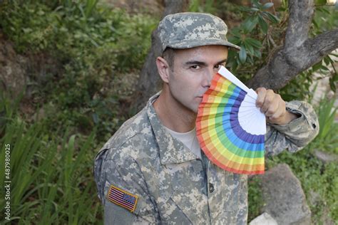 Proud Army Soldier Representing Diversity Stock Photo Adobe Stock