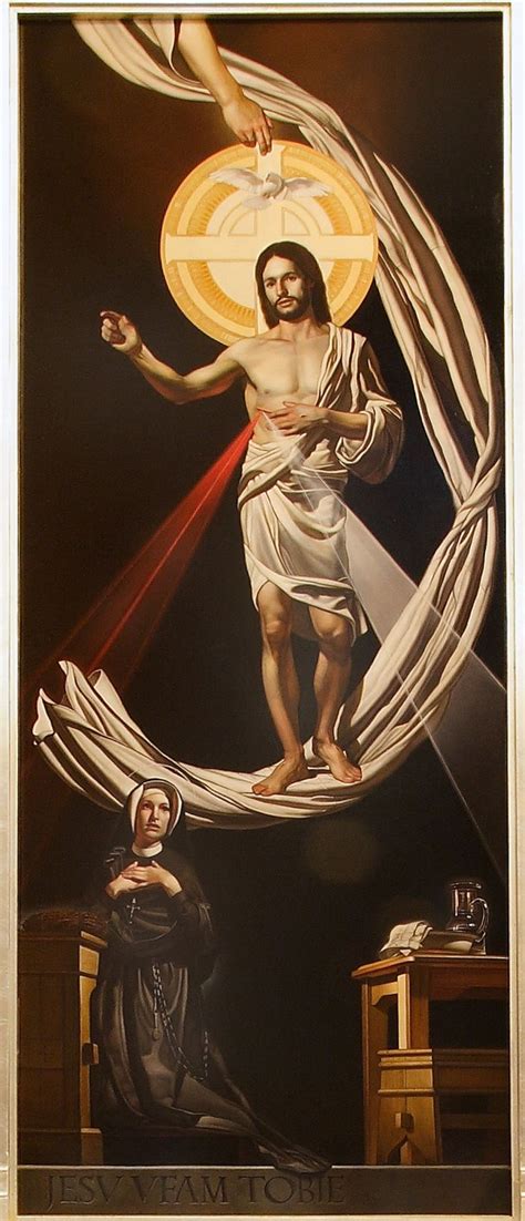 Painting Saint Faustina Divine Mercy Divine Mercy Sunday Divine Mercy St Faustina