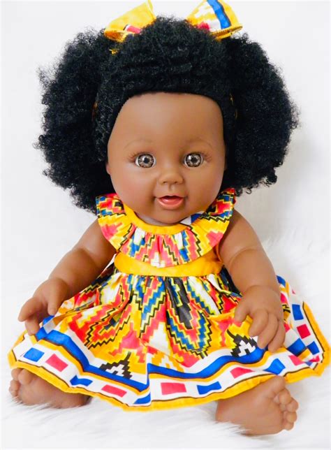 Alaam African Doll 305cm Large Afro Doll In Beautiful Etsy
