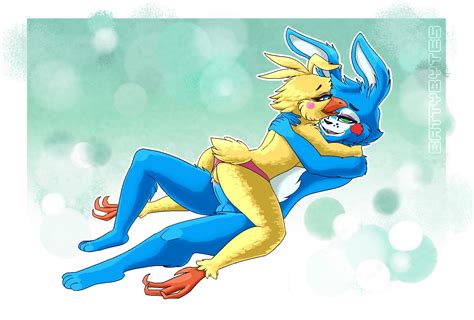 Rule 34 Anthro Couple Easter Five Nights At Freddys Five Nights At Freddys 2 Genitals Hug