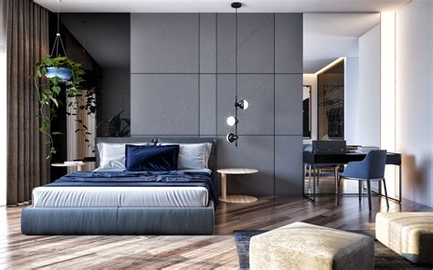 Petite modern life match your patterned curtains with your decorative pillows for a great cohesive look in your blue bedroom. 44 Awesome Accent Wall Ideas For Your Bedroom