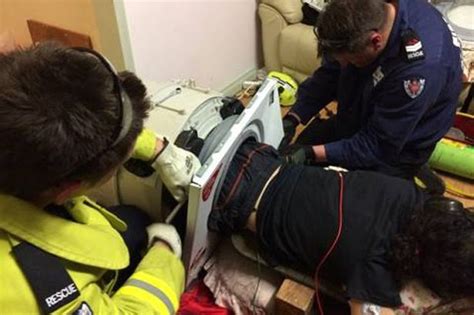 Man Gets Trapped Inside Washing Machine Photos