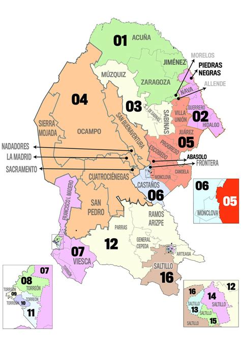 Descargue El Mapa De Los Distritos Locales De Durango El Siglo Coahuila