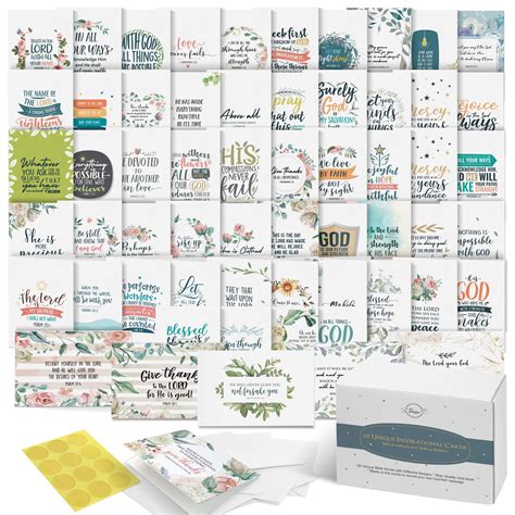 Buy Bible Verse Cards Set Of 60 Unique Scripture Cards With 60