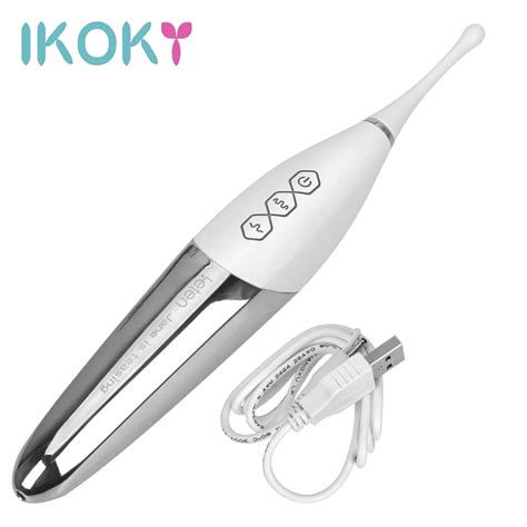 ikoky 10 mode high frequency vibrator clit tease female masturbator g spot massager clitoris