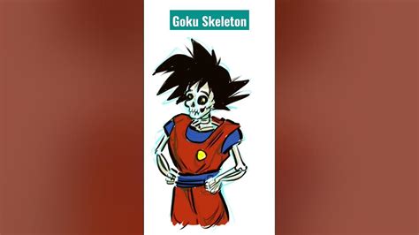 Goku Skeleton 🦴☠ Drawing Videoshort Anime Dibujo Dragonball Goku