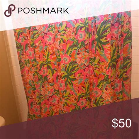 Lilly Pulitzer Shower Curtain Lilly Pulitzer Curtains Colorful Curtains