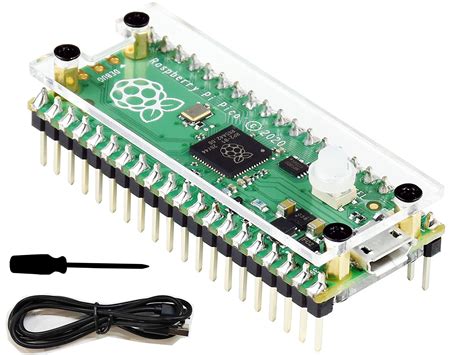 Buy Raspberry Pi Pico With Pre Soldered Header And Case Rp Chip Dual Core Arm Cortex M