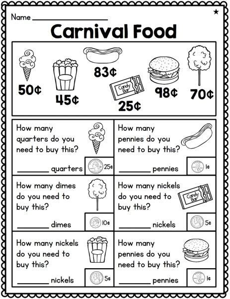 First Grade Money Unit 6 Common Core Aligned And Differentiated With