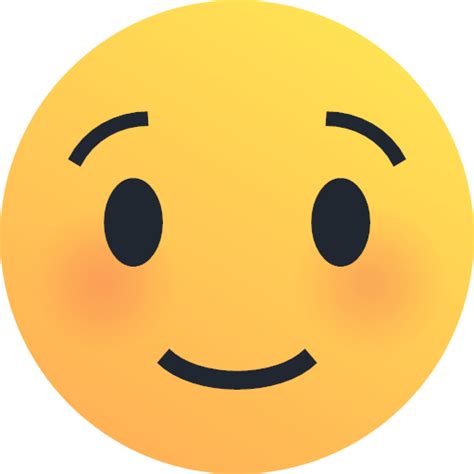Emoji Emoticon Reaction Shy Smile Icon Reactions