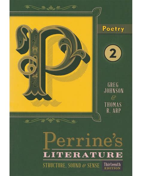 Perrines Literature Poetry 2 Thirteenth Edition Greg Johnson Thomas