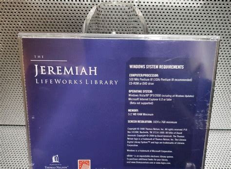 David Jeremiah The Jeremiah Lifeworks Library Cd Rom 2008 New