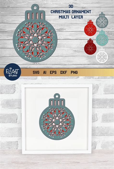 Free Svg Layered Christmas Ornament Svg Ideas Popular Svg File