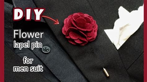 Diy Flower Lapel Pin For Men Suit How To Make A Lapel Pin For