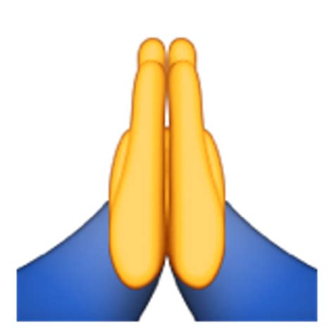 Hand Emoji Clipart Gratitude Smiley Face Praying Transparent Images Images And Photos Finder