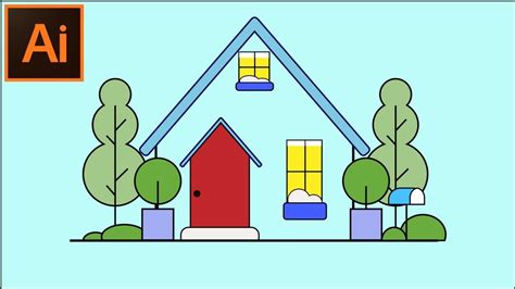 Adobe Illustrator Cc Tutorials How To Create A Home Illustration