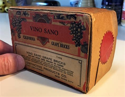 During The Prohibition Era The Wine Industry Released Grape Bricks