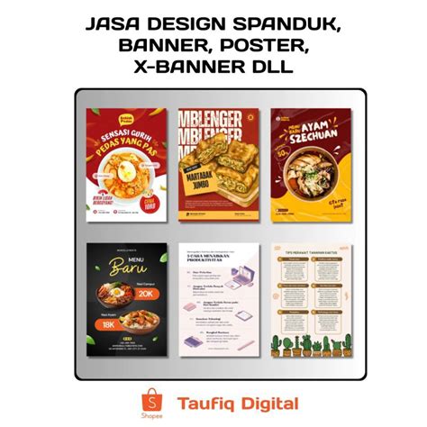 Jual Jasa Design Spanduk Banner X Banner Stiker Dll Shopee Indonesia