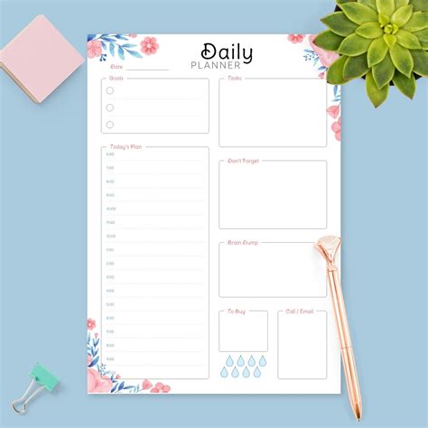 Printable Daily Planner Templates And Day Planners Pdf