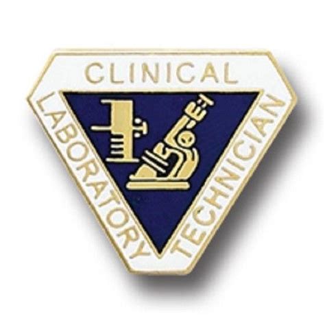 Clinical Laboratory Technician Pin Medical Insignia Emblem Recognition
