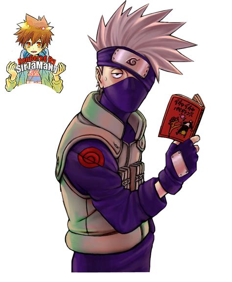 Kakashi With His Book Render By Sir7amany On Deviantart