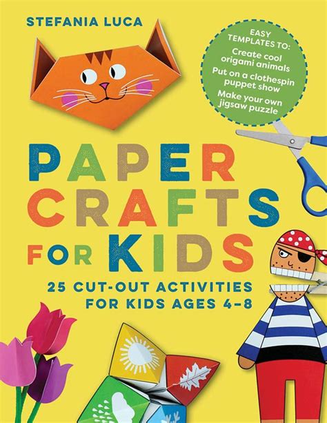 Paper Crafts Book For Kids Ages 4 8 Non Toy Ts