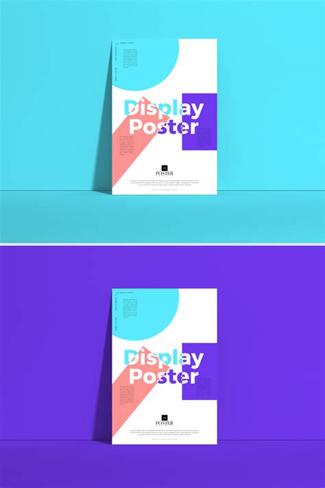 Free Front View Poster Mockup - All at your fingertips