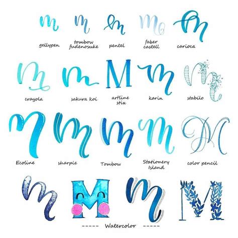 Hand lettering pens, calligraphy brush pens art markers for beginners writing, sketching, drawing, cartoon, caricature, illustration, scrapbooking, bullet journaling, black ink pen set, 8 size. Bujo😗 | OtrioStationery.com on Instagram: "1-9? Comment your favorite letter doodle created by ...